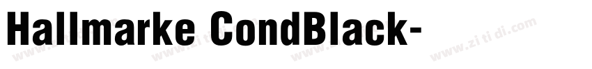 Hallmarke CondBlack字体转换
